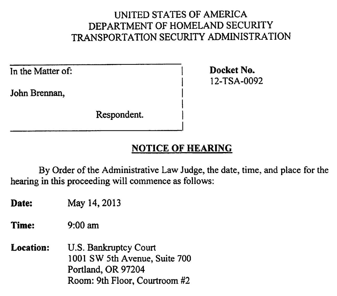 Hearing May 14 in Portland for “Naked American Hero” John Brennan ...