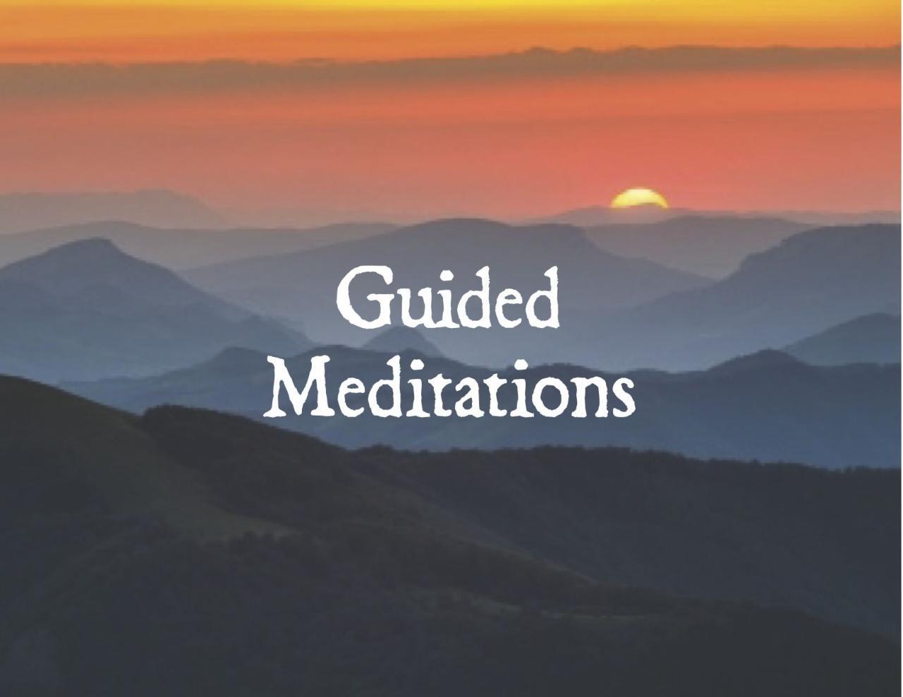Guided Meditations - Present Wisdom Guided Meditations - Present Wisdom